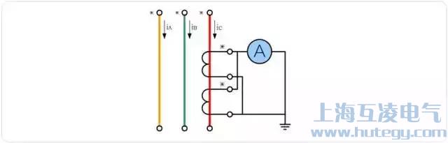 電流互感器原邊串聯、副邊并聯接線圖