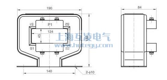 LZMJ11-0.66電流互感器外形尺寸圖